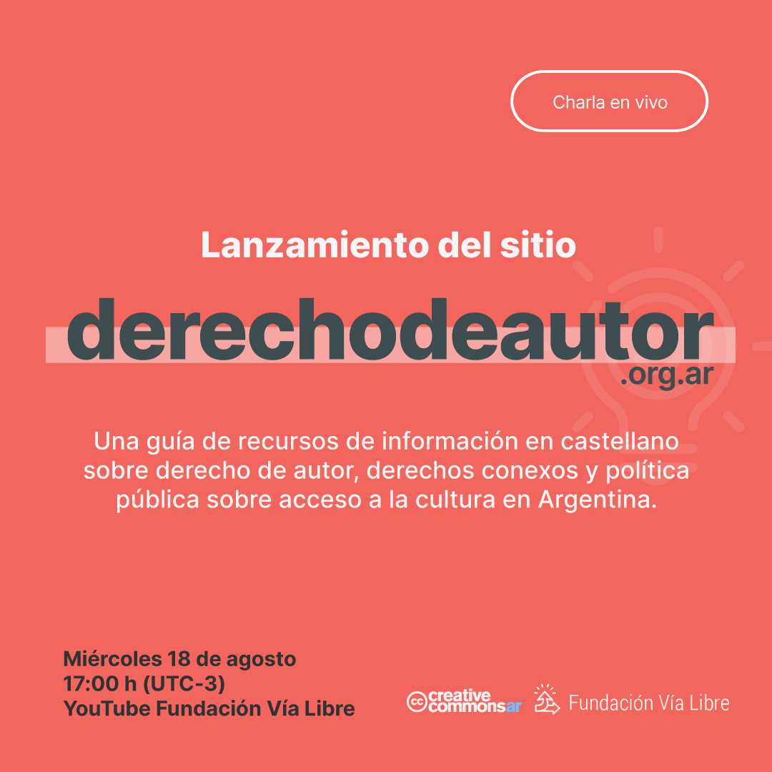 Lanzamiento del sitio derechodeautor.org.ar